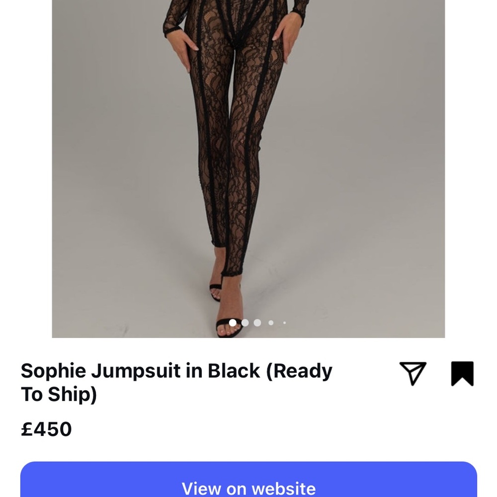 Elegant Black Lace Jumpsuit by thedollshousefashion